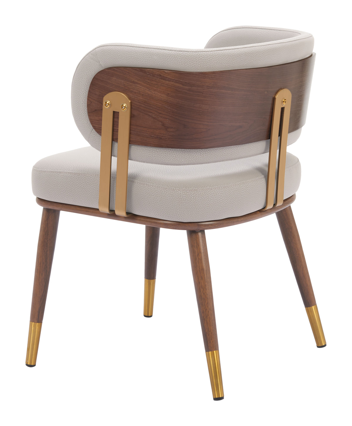 Brew Beige & Walnut Dining Chair