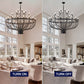 Daxton Black Iron 33-Light Chandelier 47 inch