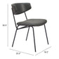 Charon Dining Chair (Set of 2) in Vintage Black