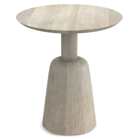 Finchley White Washed Wood Accent Table