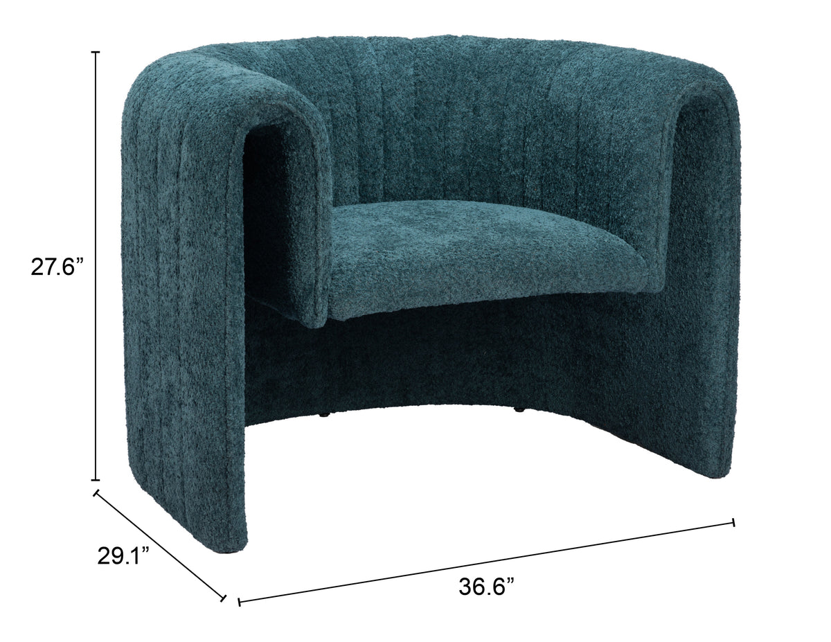 Viana Accent Chair in Aquamarine