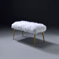 Bagley White Metal Bench – 38"W Bench – view 8