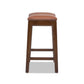 Barlow 24.5' Top Grain Leather Backless Saddle Counter Stool – view 5