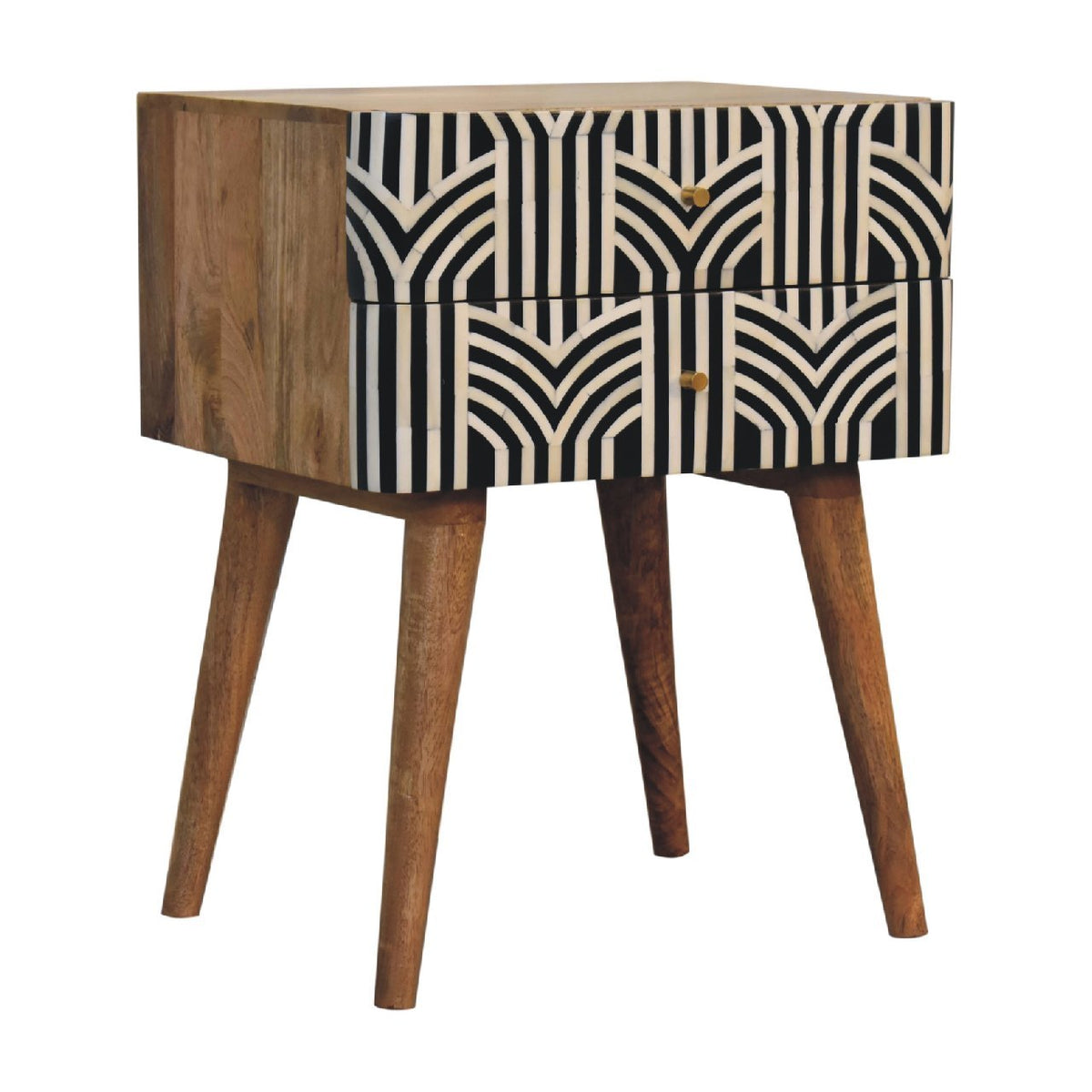Barnaby Oak Solid Wood Nightstand – 17.7" Nightstand – view 4