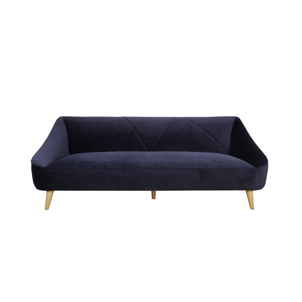 Baylee Navy Blue Upholstered Sofa – 80