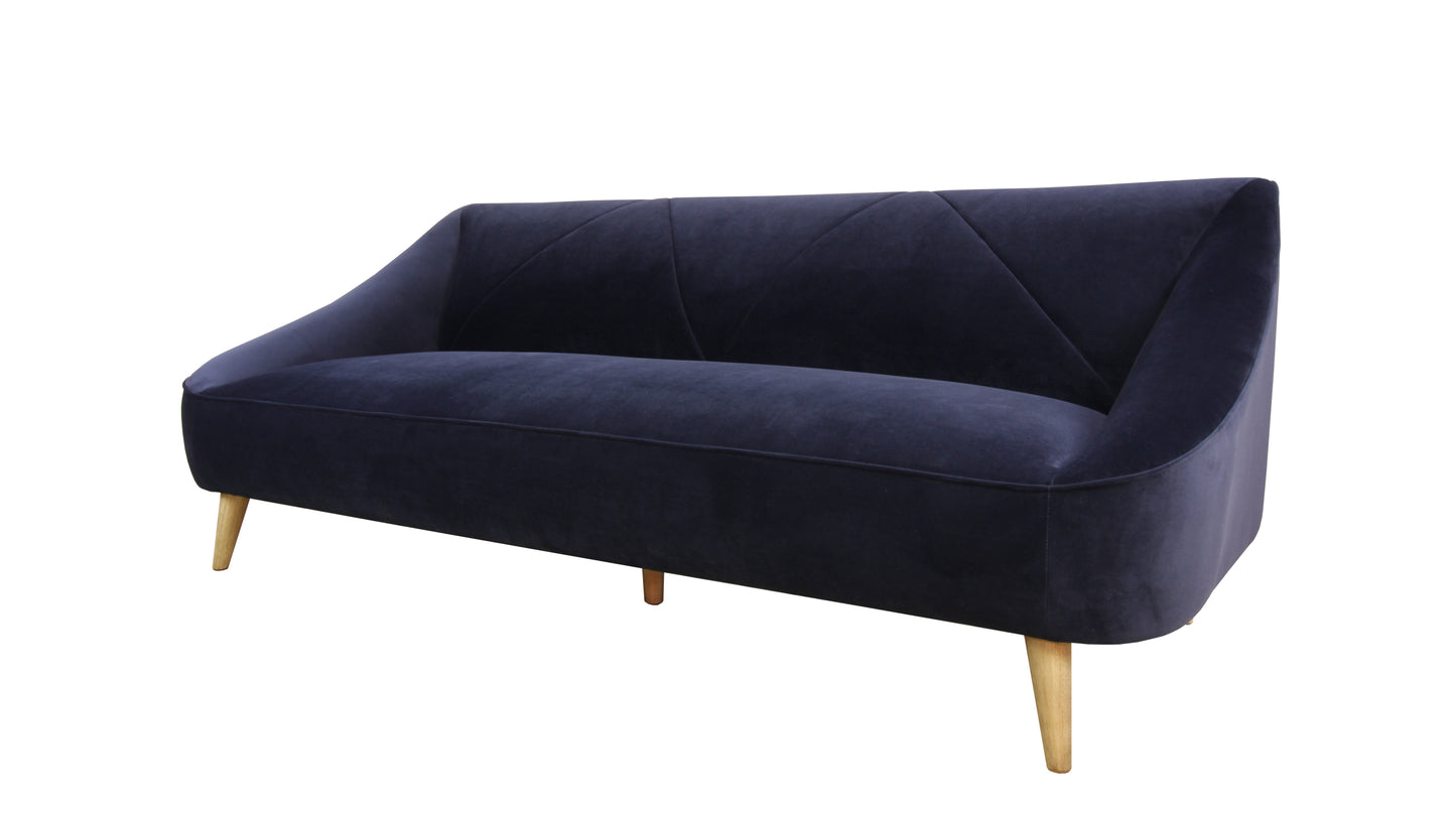 Baylee Navy Blue Upholstered Sofa – 80" Sofa – view 3