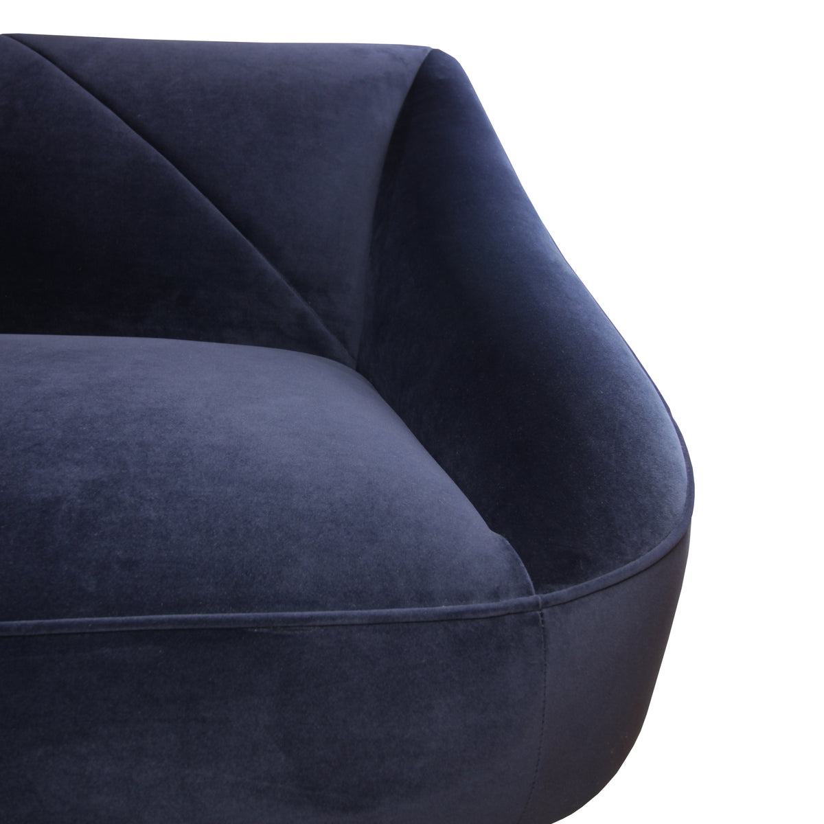Baylee Navy Blue Upholstered Sofa – 80" Sofa – view 6