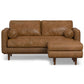 Morrison MCM Leather Sofa Loveseat 72' (2 Colors)