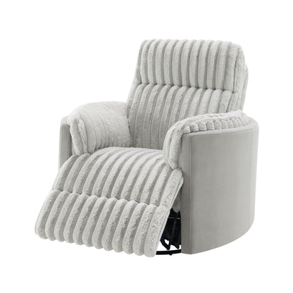 Emee Gray Corduroy Recliner – 40"W Recliner