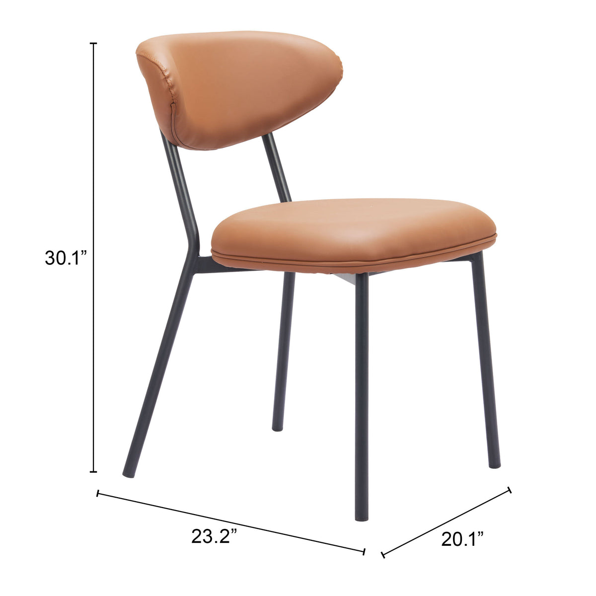 Rorun Brown Dining Chair (Set of 4)