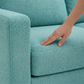 Clifford L-Shaped Sectional Sofa – Made in USA, 9 Fabric Options - Hepburn Emerald - Fabric (7)