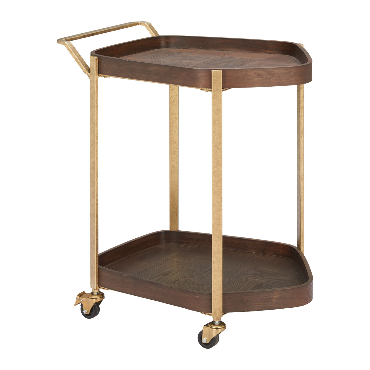 Stela Walnut Bar Cart