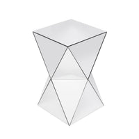 Sloane Mirrored Geometric Side Table