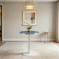 Cosima Round Bistro Table in Blue & Gold