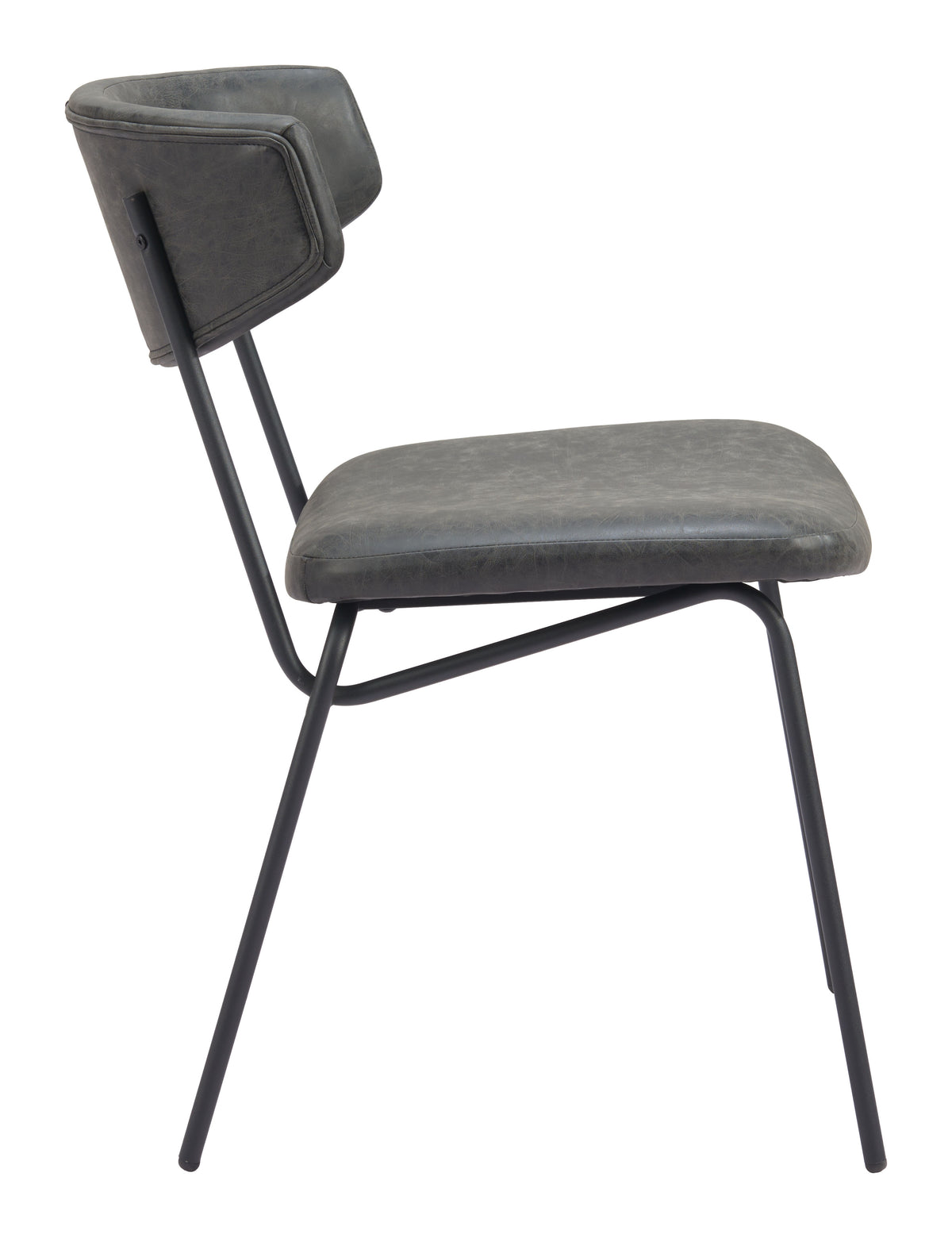 Charon Dining Chair (Set of 2) in Vintage Black