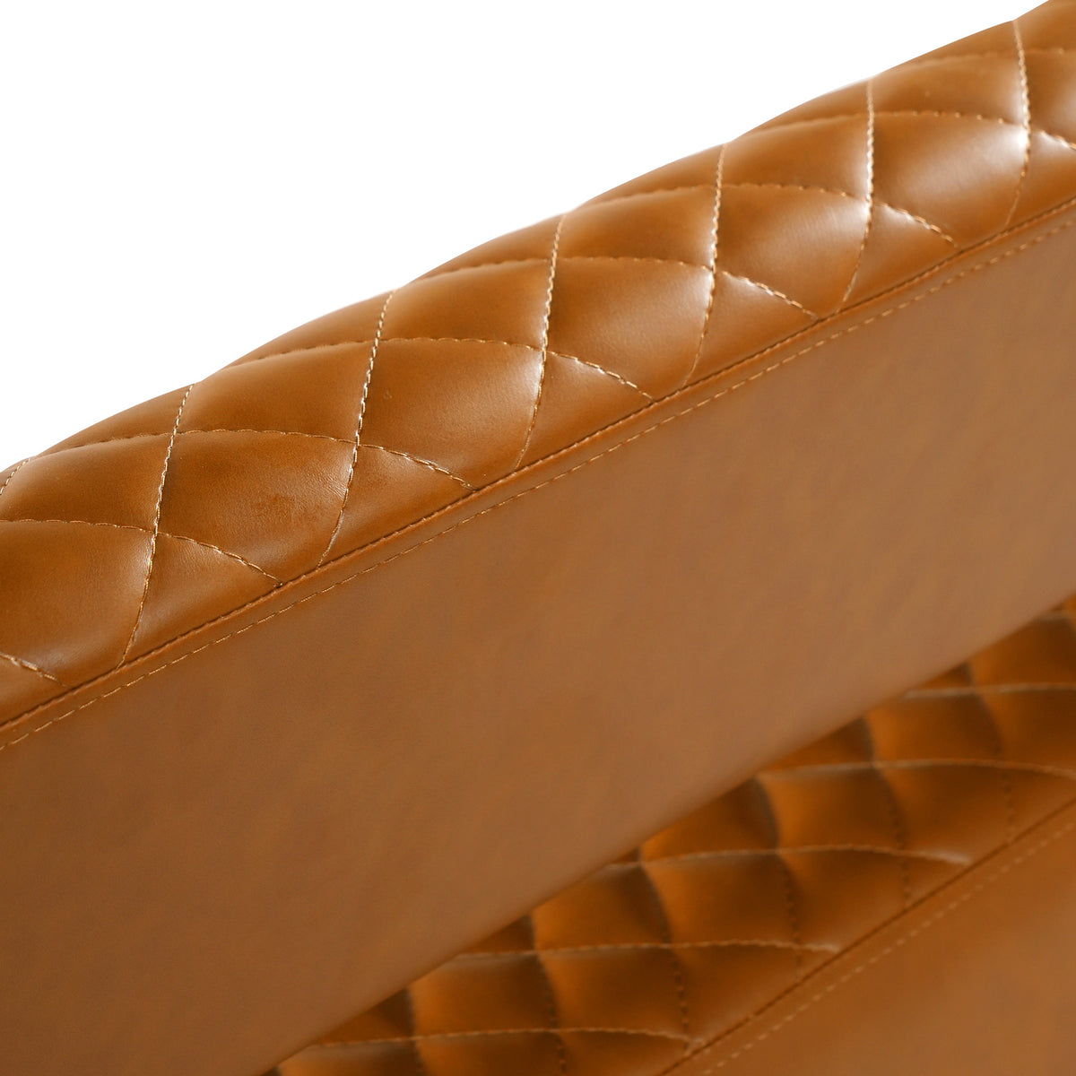 Belden Diamond-Quilted Faux Leather Bench