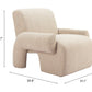 Rura Heathered Beige Accent Chair