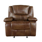 Marlo Leather Reclining Collection in Brown