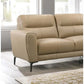 Top Grain Leather Right Facing Chaise Sofa Sectional 94"L