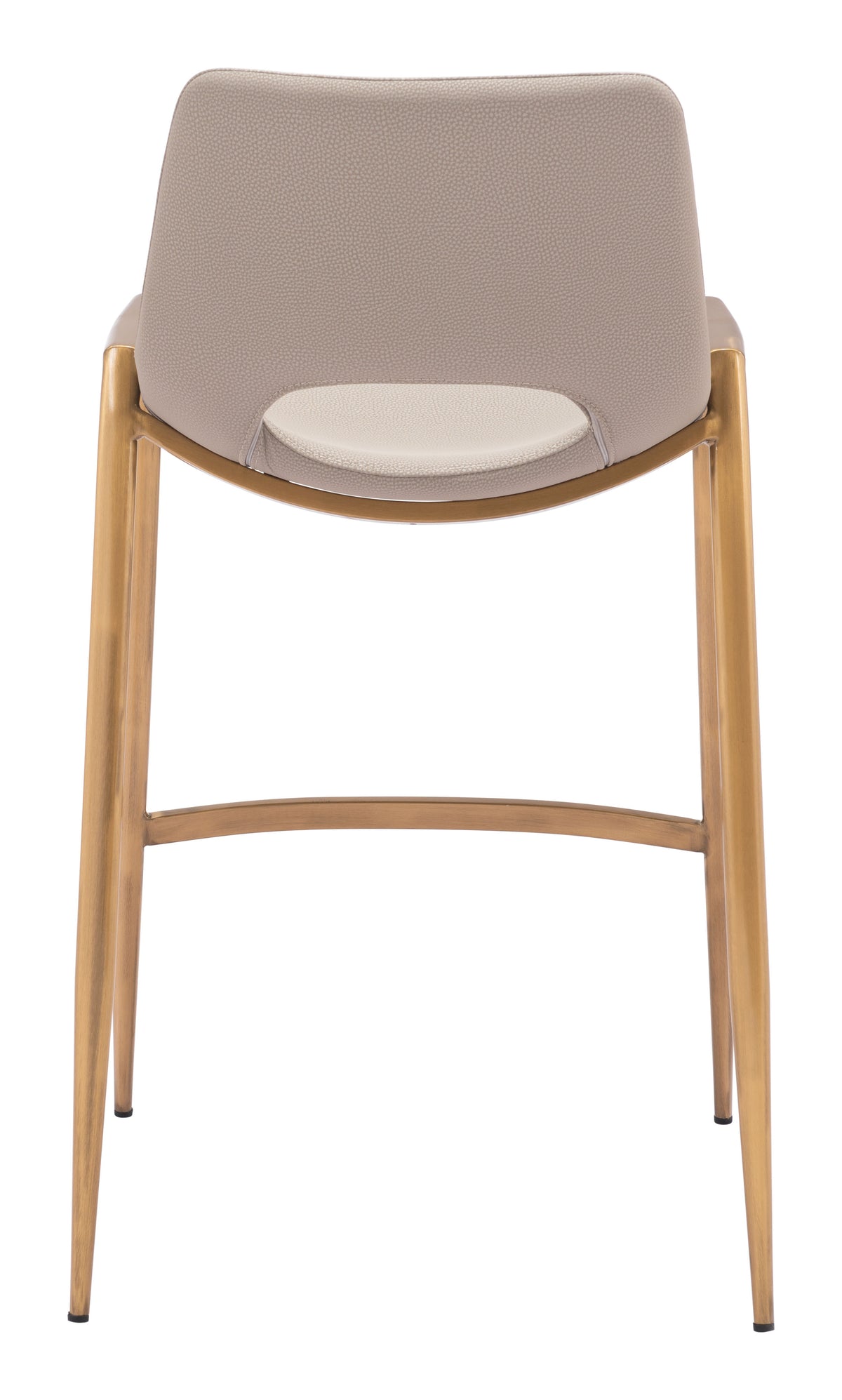 Desi Counter Stool (Set of 2) in Beige & Gold