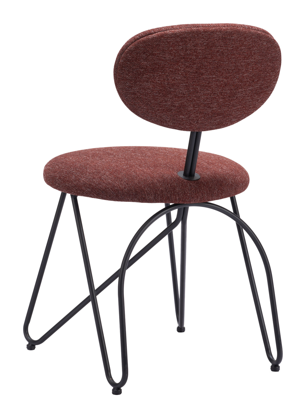 Novi Dining Chair (Set of 2) in Maroon Brown