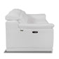 Genuine Leather Power Reclining Sofa, White 87” - Revel Sofa 