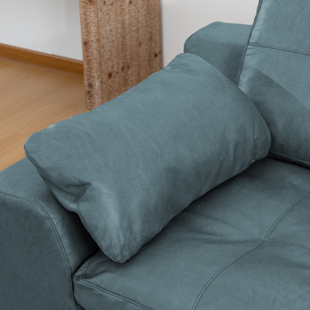 Delano Faux Leather Sectional Sofa