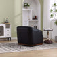 MCM PU Leather Swivel Barrel Accent Chair (3 Colors)