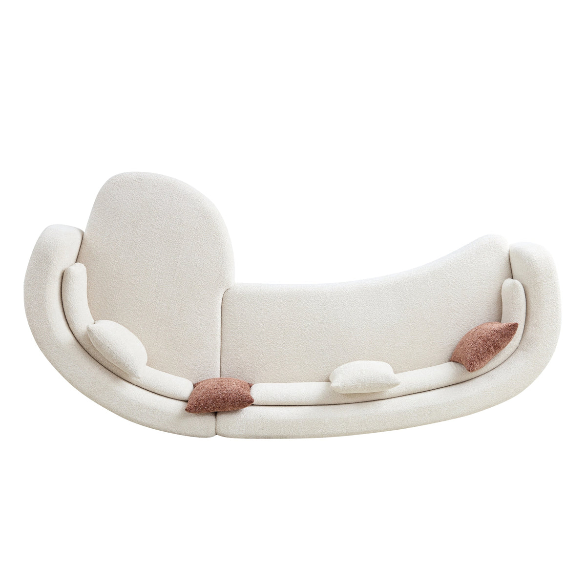 Odile Curved Boucle Sectional