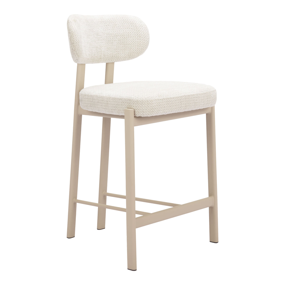 Aurea Light Gray Counter Stool (Set of 2)