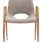 Desi Dining Chair (Set of 2) in Beige & Gold
