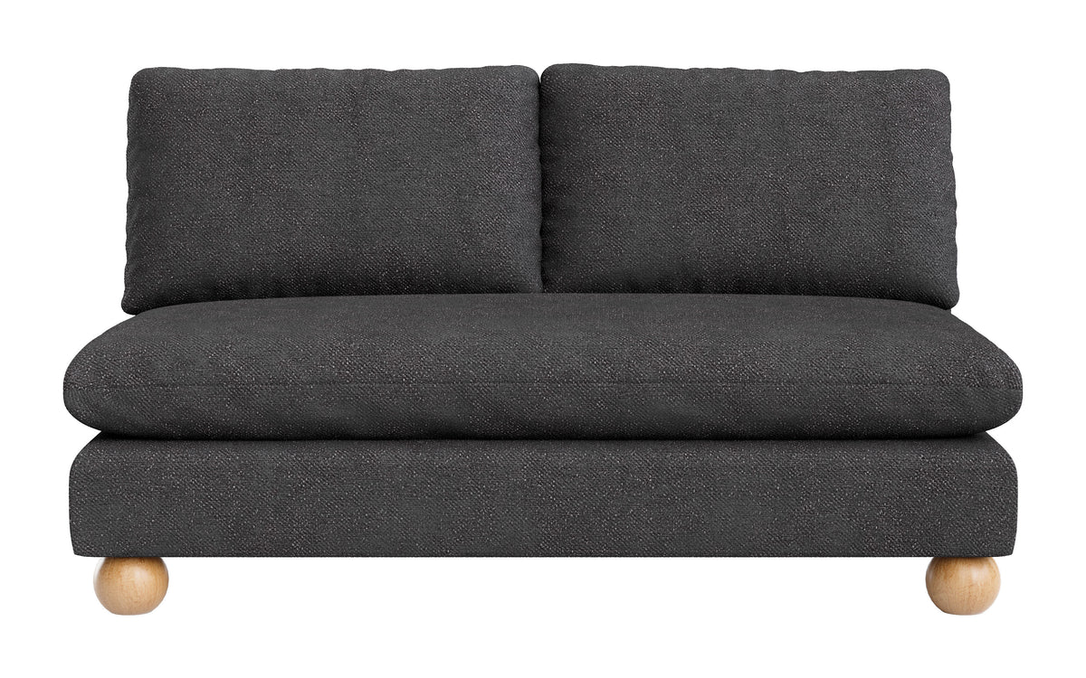 Minze Black Loveseat