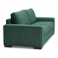Modena Sofa 92" – Made in USA Square-Arm Sofa (7 Fabrics) - Velvet Antique Kelly Green - Velvet (11)