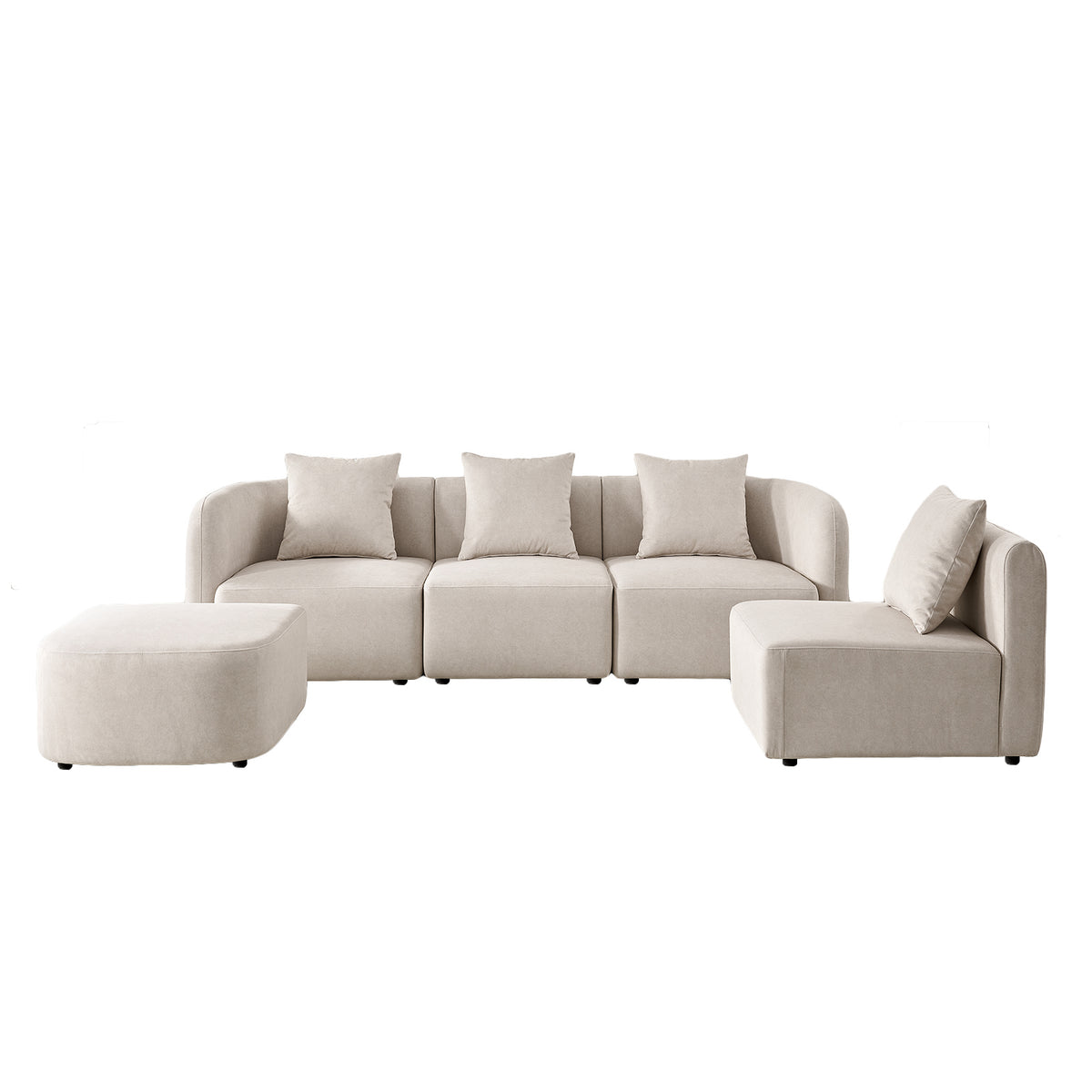 Gaia Velvet Modular Sectional