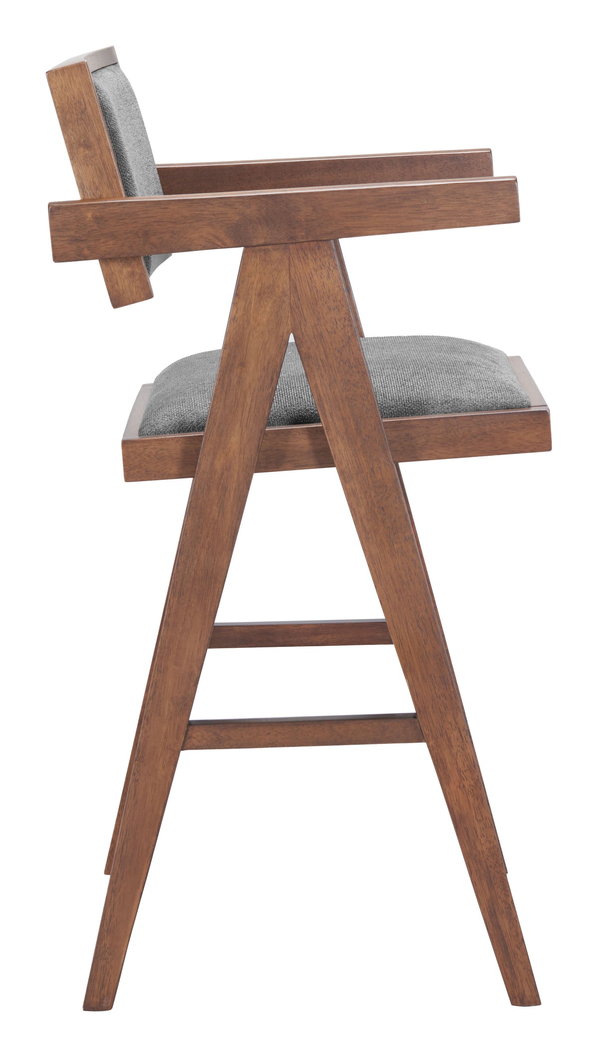 Delhi Gray & Walnut Counter Stool (Set of 2)