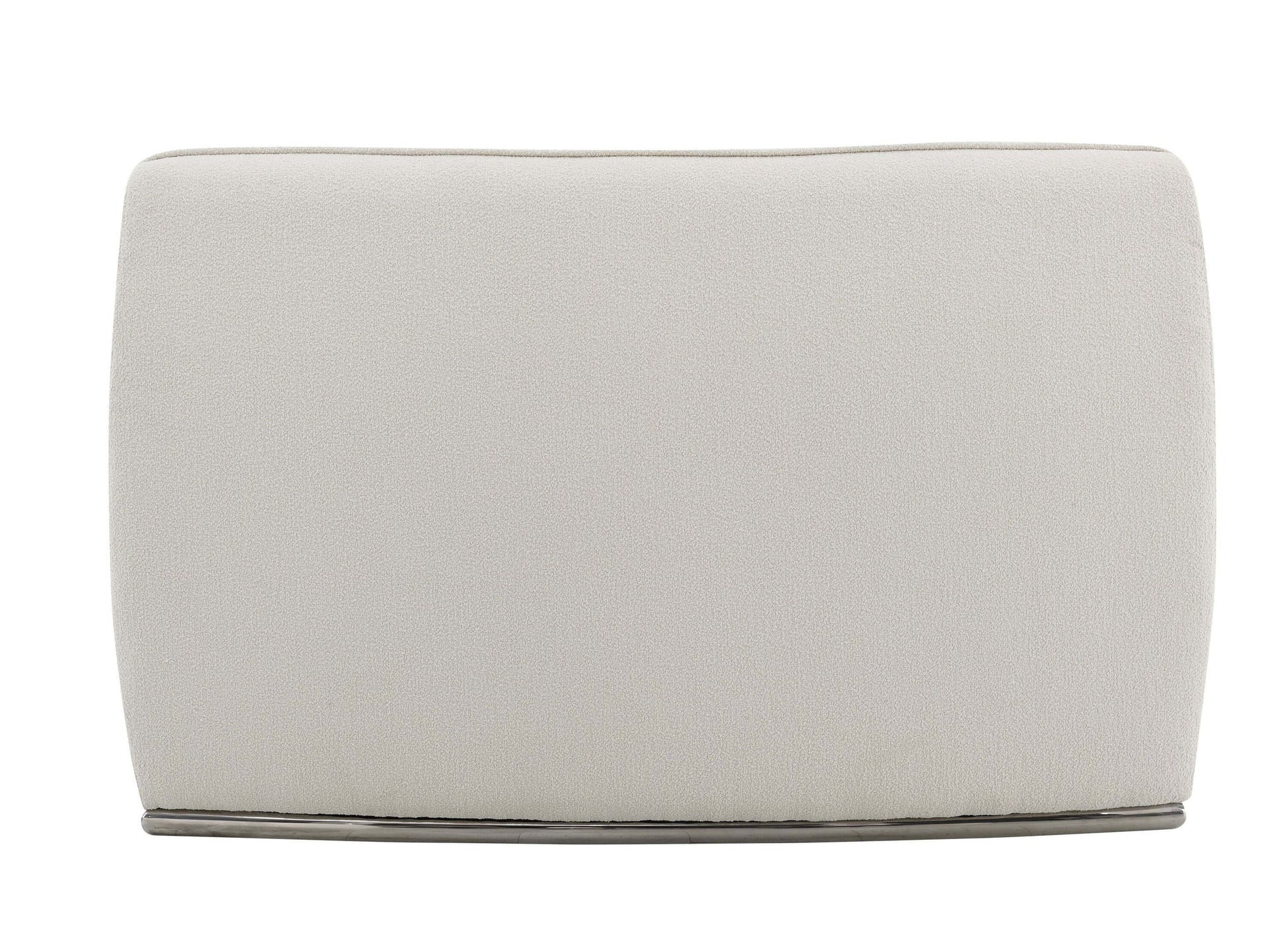 Sahara Beige Boucle Curved Modular Sectional Sofa (2 Sizes) back view close-up of the soft boucle upholstery.