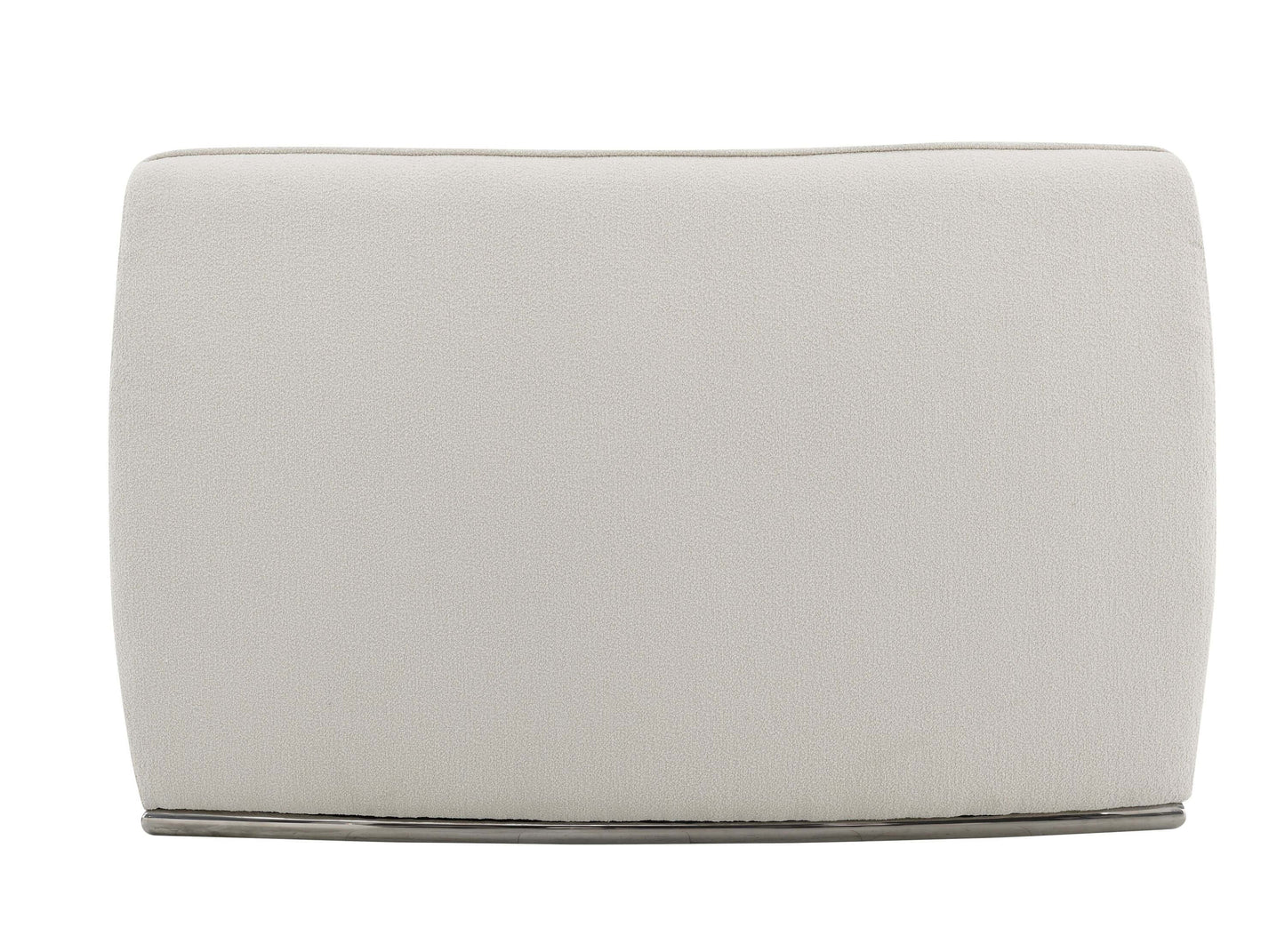 Sahara Beige Boucle Curved Modular Sectional Sofa (2 Sizes) back view close-up of the soft boucle upholstery.