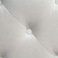 Close-up of the tufted fabric texture in the Atronia Beige Tufted Fabric Corner Sectional 133"L.