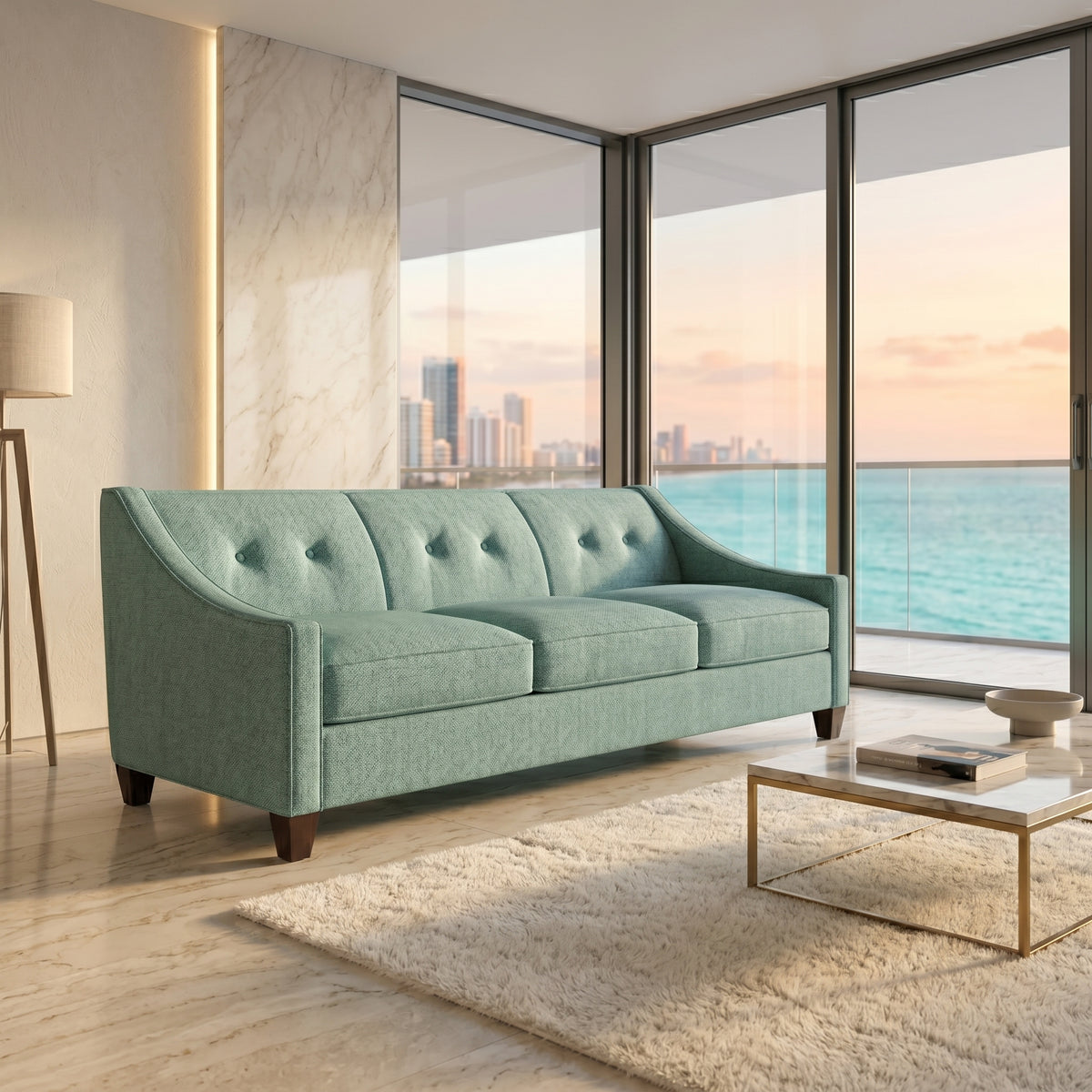 Berlin Classic Sofa – 87" American-Made 3-Seat Sofa – view 14