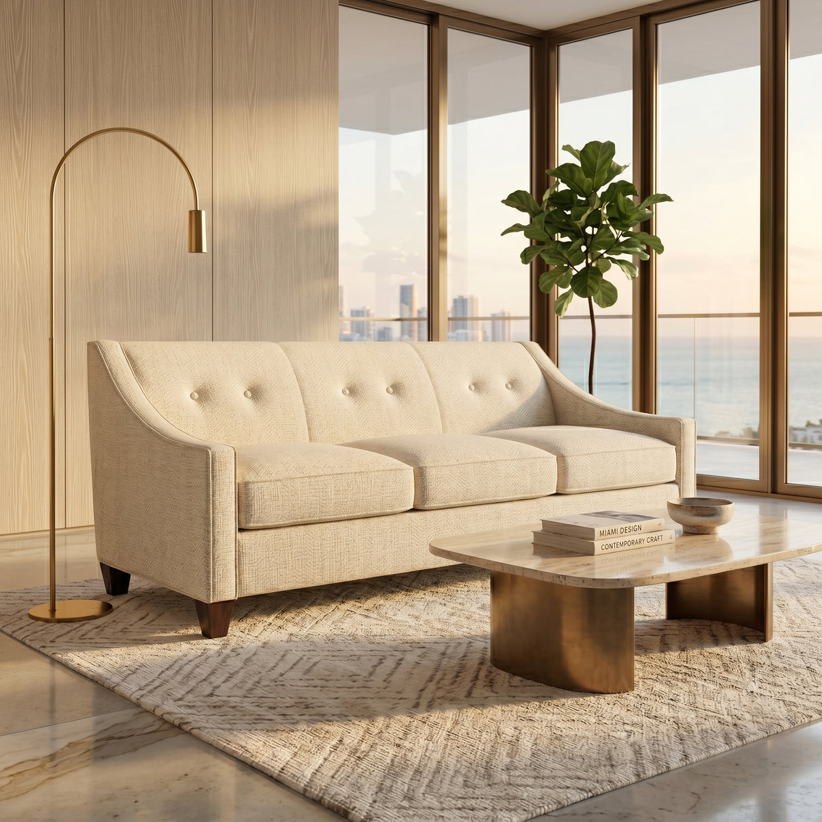 Berlin Classic Sofa – 87" American-Made 3-Seat Sofa – view 3