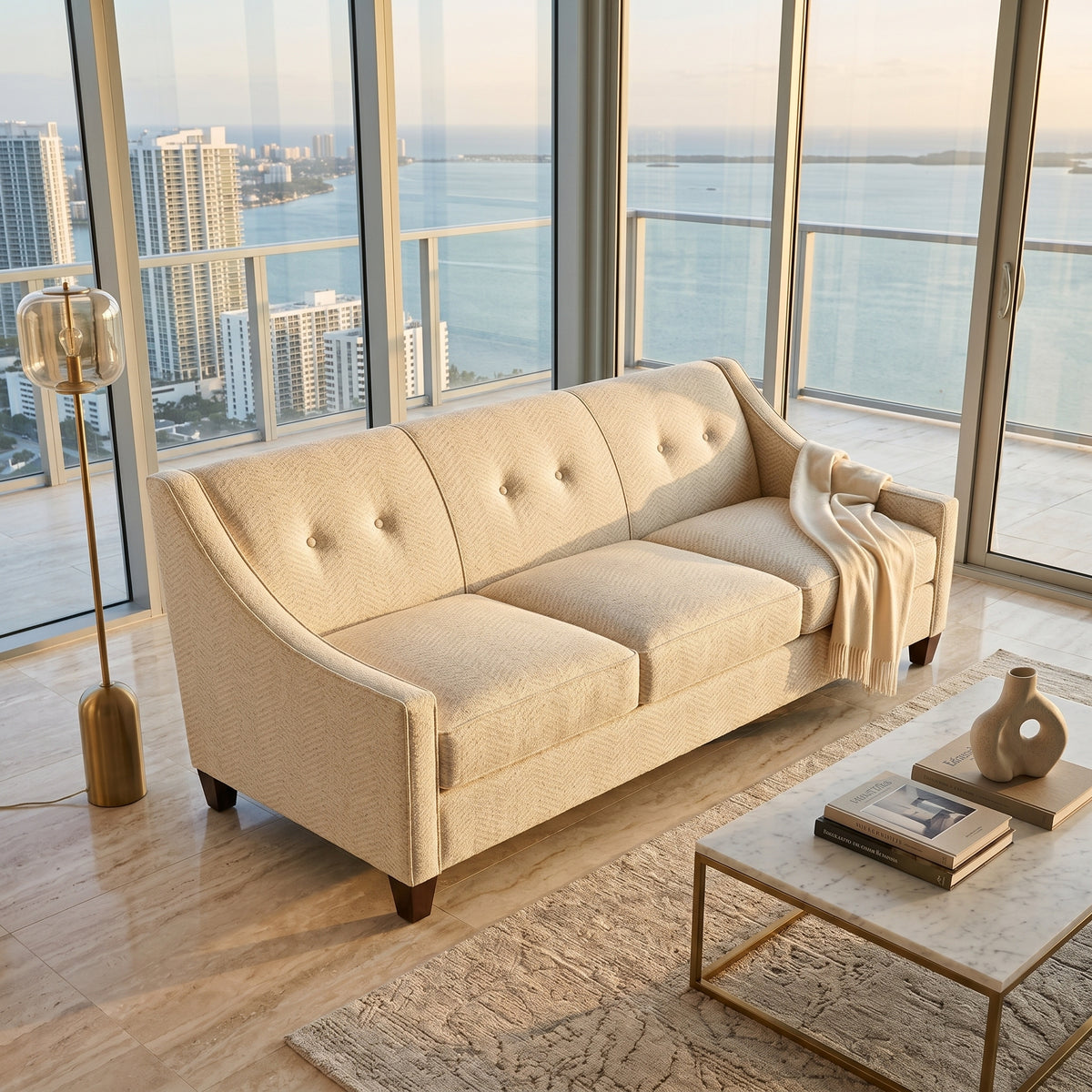 Berlin Classic Sofa – 87" American-Made 3-Seat Sofa – view 5