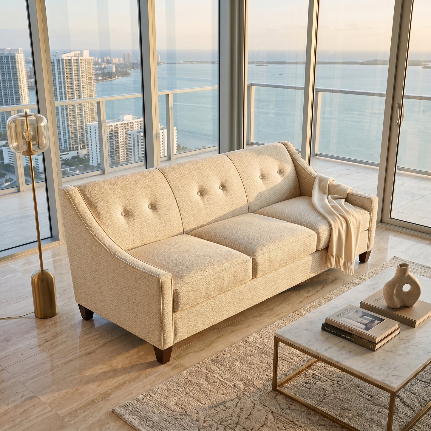 Berlin Classic Sofa – 87" American-Made 3-Seat Sofa – view 5