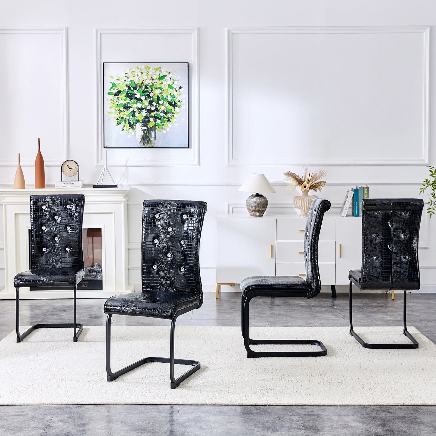Kinsey Black, Black Legs, Set of 2