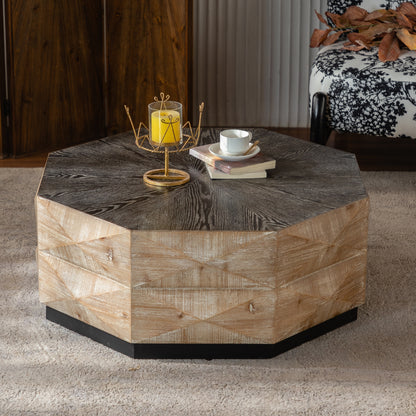 Maeve Octagonal Wood Coffee Table