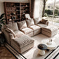 Pelham Cloud Modular Sectional in Khaki, 122.1" Double Chaise