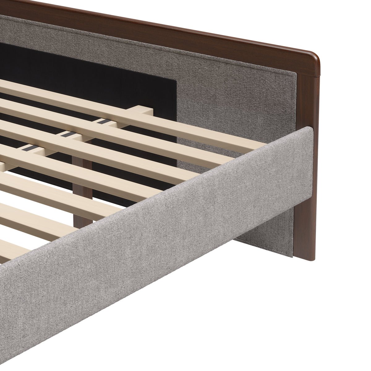 Somune Gray & Walnut King Bed