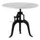Mufid White & Black Bistro Table
