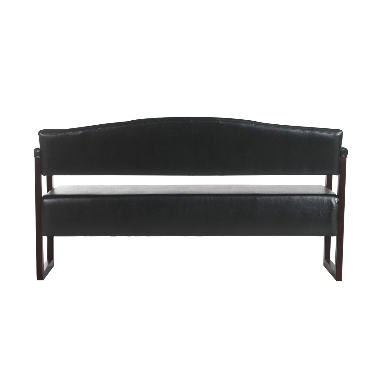 Ludlow Button-Tufted Faux Leather Bench Set