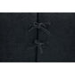 Close-up of the fabric ties on the Boneless Modular Chenille Sectional Sofa – 99” Curved Chaise Compression Couch (White).