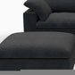 120" Linen Blend Modular L-Shaped 6-Piece Sectional with Ottoman & Storage | Reversible Corner Sectional